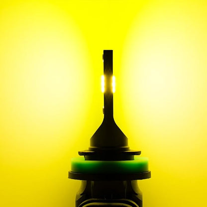 Marsauto H11/H16/H8 LED Fog Light Bulb, 18000LM 700% Brightness, H11 H16 H8 LED Bulb Yellow Fog Lights, 3000K Yellow 70000HRS Lifespan H11 Yellow Fog Light Bulbs, Play and Plug, Exterior Lighting