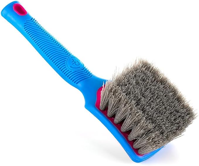 Detail Factory - ProGrip Tire Brush - Ergonomic ProGrip Handle, Stiff Synthetic Bristles, Ergonomic Design, Clean Your Tires with Ease - Octane Underglow