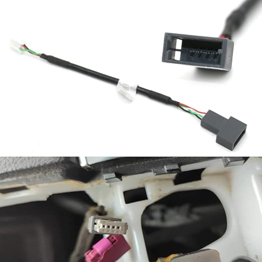 Aftermarket Android Car Radio Stereo 4 Pin Original USB Cable Adapter Connector Plug Compatible for KIA Hyundai Tucson Elantra Mistra