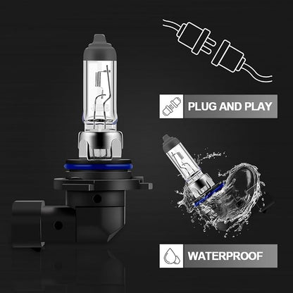 WinPower 9006 HB4 Halogen Headlight Bulb, Super Bright Warm White 55W 4300K Car High Low Beam Fog Light Replacement Lamp, Pack of 2