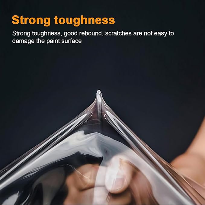 TPU Clear Car Paint Protection Film Anti-Scratch Automotive Vinyl Wraps Heat Self Healing Glossy Wrap Vinyl, 12" x 60"