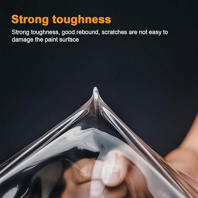 TPU Clear Car Paint Protection Film Anti-Scratch Automotive Vinyl Wraps Heat Self Healing Glossy Wrap Vinyl, 60" x 120" Large Roll