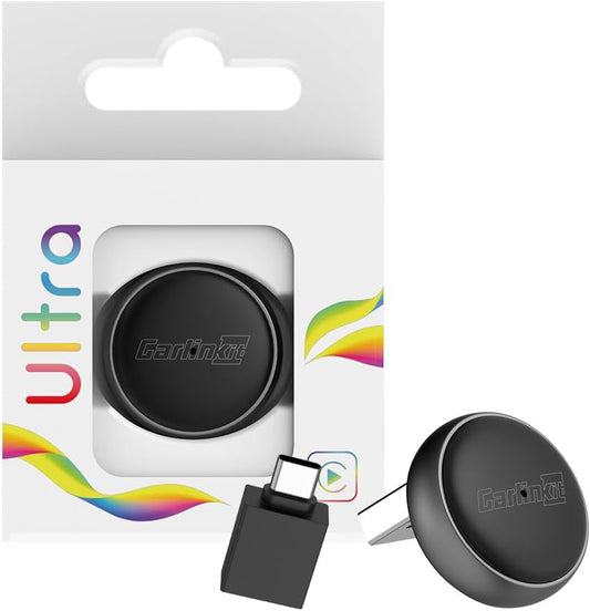 Carlinkit Mini Ultra 3 Wireless CarPlay & Android Auto Adapter, Convert Factory Wired to Wireless, USB-A/USB-C Fast Connection for iPhone & Android 11+, Plug & Play Dongle, OTA Upgrade