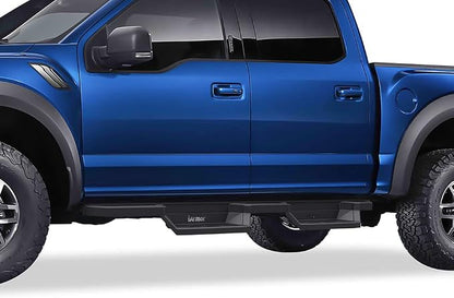 APS Stainless Steel 6.5in Nerf Bars Pocket Steps Square Tube Rocker Guards Compatible with Ford F150 SuperCrew Cab & 17-25 F250 15-25