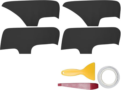RUIANTE 4pcs Door Panel Cover Trim Replacement Compatible for Elantra 2007-2010 Car Interior Accessories (Black)