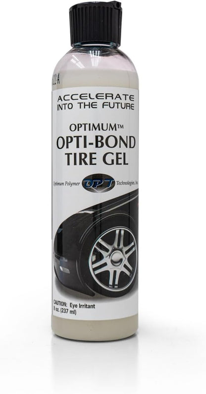 Optimum Opti-Bond Tire Gel – Sling Free Shine, Long Lasting Dressing; Water Based Gel Spray; Vinyl, Plastic and Trim Dressing; Great for Tire Shine & Vinyl Trim Care (8 Oz)