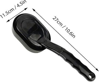 Ergonomic Tire Shine Applicator with Handle Removable Sponge Pad for Tire Dressing and Cleaning Lightweight Design for Easy Use and Storage for Car Detailing