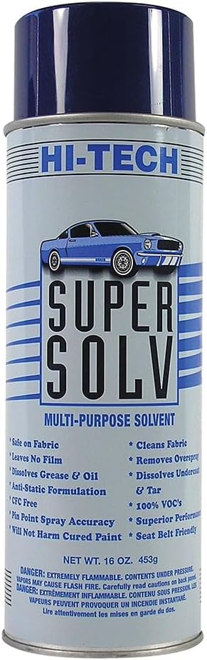 Super Solv Adhesive Remover Spray – 16oz Multi-Purpose Solvent Cleaner Aerosol – Professional Grade Carpet Spot Cleaner, Upholstery Stain Remover & Car Interior Cleaner - Pack of 2