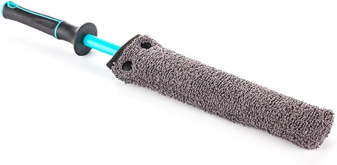 Detail Factory - Wheel Brush Kit with Interchangeable Microfiber Covers - Ultra-Soft Cleaning, Washing and Detailing Wheels, Tires, and Rims - Octane Riptide