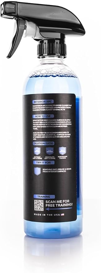 Interior Cleaner - All-Purpose Car Interior Cleaner for Plastic, Vinyl, Rubber & Trim - 16oz
