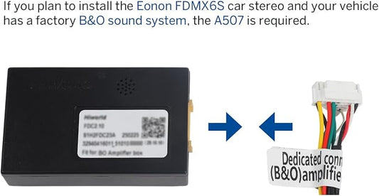 EONON A057 B&O Amplifier Retention Interface Module for FDMX6S – Compatible with Ford F-150 B&O Sound Systems – OEM Amplifier Integration Adapter