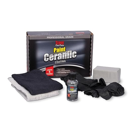 Stoner Car Care 91321 Paint Ceramic Coating – Professional Grade Automotive Exterior Detailing Kit with SiO₂ Technology for Long Lasting Shine and Protection, Easy to Apply – 1 fl oz