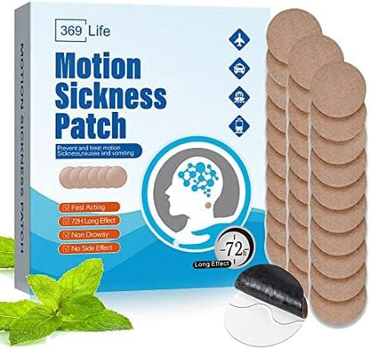 369 Life Motion Sickness Patches, Sea Sickness Patch for Cruise - Adults and Kids (30 Count - Pack of 1)