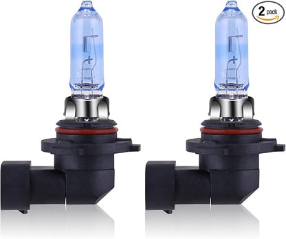 NEWBROWN 9005 HB3 Headlight Bulbs HB3 Halogen Headlight Bulb 5000K Super White Light Long Life Replacement P20D 12V/60W (9005/HB3, 2 Pack)