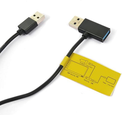 EcoZen CarPlay Power Stabilizer Y Cable - USB-A Auxiliary Power Supply for Wireless CarPlay & Android Auto Adapter, Fix Connection Drops & Black Screen, Data Pass-Through, 80cm