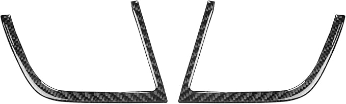 Premium Carbon Fiber Fit for Ford Edge 2011-2014 2012 2013 SEL/Limited/SE/Sport Accessories Car Front Row Both Sides Air Vent AC Vent Outlet Cover Interior Trim Sticker Decal Black 2PCS