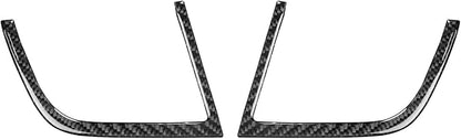 Premium Carbon Fiber Fit for Ford Edge 2011-2014 2012 2013 SEL/Limited/SE/Sport Accessories Car Front Row Both Sides Air Vent AC Vent Outlet Cover Interior Trim Sticker Decal Black 2PCS