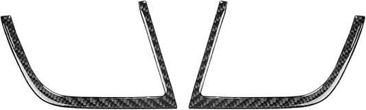 Premium Carbon Fiber Fit for Ford Edge 2011-2014 2012 2013 SEL/Limited/SE/Sport Accessories Car Front Row Both Sides Air Vent AC Vent Outlet Cover Interior Trim Sticker Decal Black 2PCS
