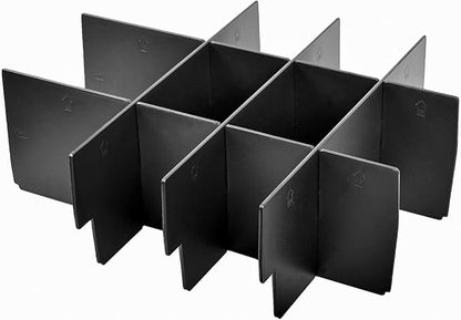 EDBETOS Center Console Organizer Insert Dividers Compatible with Ford F150 Accessories 2015 2016-2019 2020 F-150 Armrest Interlock Secondary Storage ABS Material, Full Console w/Bucket Seats ONLY