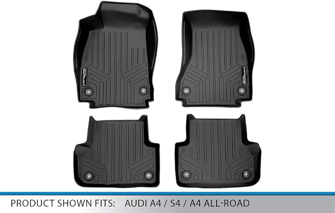 MAXLINER Floor Mats 2 Row Liner Set for 2017-2025 Audi A4 / S4 Sedan / A4 Allroad
