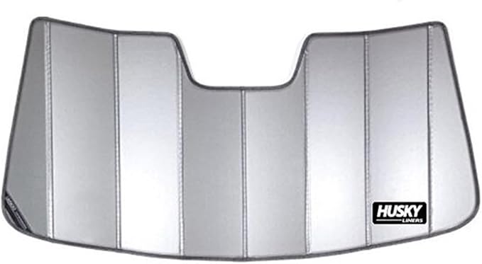 Husky Liners Custom Fit Sunshade | Fits 2015-2024 Ford F-150 (22-24 Lightning SuperCrew) 2017-2024 F-250, F-350 | Sunshade, 1-pc Silver - 97007