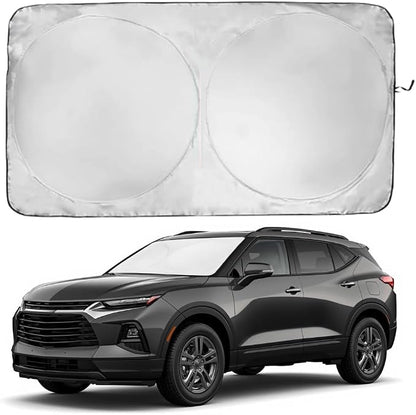 Windshield Sun Shade | Compatible for Chevrolet Trailblazer (2021-2026) | Certified 99.87% UVB & 99.02% UVA Car Sun Shade. Award Winning Sunshade - Patented Technology | Car Shades by Kinder Fluff
