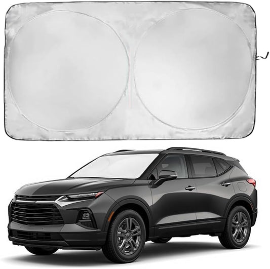 Windshield Sun Shade | Compatible for Chevrolet Trailblazer (2021-2026) | Certified 99.87% UVB & 99.02% UVA Car Sun Shade. Award Winning Sunshade - Patented Technology | Car Shades by Kinder Fluff