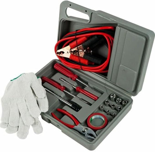 30 Piece Roadside Emergency Auto and Tool Kit