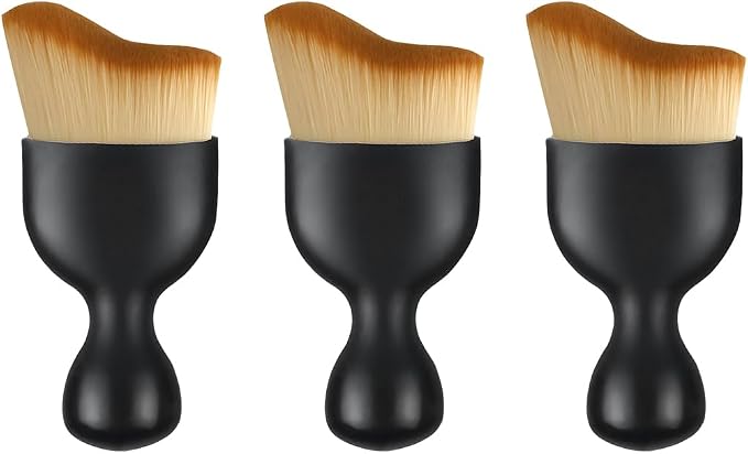 3PCS Car Detailing Brush Kit, Soft Vehicle Interior Detail Dusting Cleaning Brushes Set, Automotive Interior Dash Duster Cleaner Tool Kit, Universal for Most Vehicles
