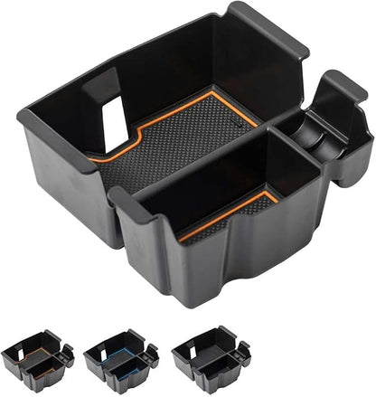EDBETOS Center Console Organizer Tray Compatible with Jeep Wrangler JL/JLU 2018-2023 2024 2025 2026 and Gladiator JT Truck 2020-2026 Insert Armrest Accessories - Orange Trim