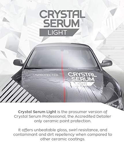 Gtechniq Crystal Serum Light Ceramic Coating for Cars 30ml | Up to 5 Years Protection, High Gloss Shine, Swirl and Chemical Resistance