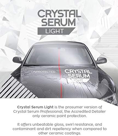 Gtechniq Crystal Serum Light Ceramic Coating for Cars 30ml | Up to 5 Years Protection, High Gloss Shine, Swirl and Chemical Resistance