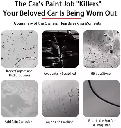 TPU Paint Protection Film PPF, Self-Healing Car Clear Bra with UV Resistance, 7.5MIL,Anti-Corrosion & Hydrophobic Coating, Anti-Oxidation, Gloss Enhancement. (35.4inchX157.4inch)