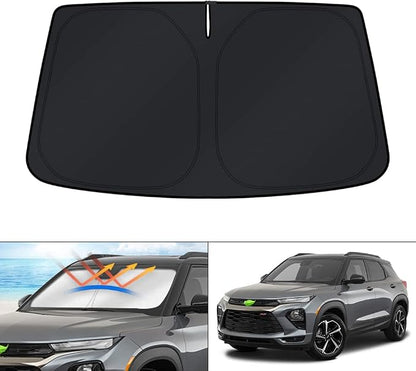 KUST Windshield Sun Shade for Chevrolet Chevy Trailblazer 2021-2025 2026 Accessories Sunshade Window Visor Protector Blocks UV Rays Keep Car Cooler