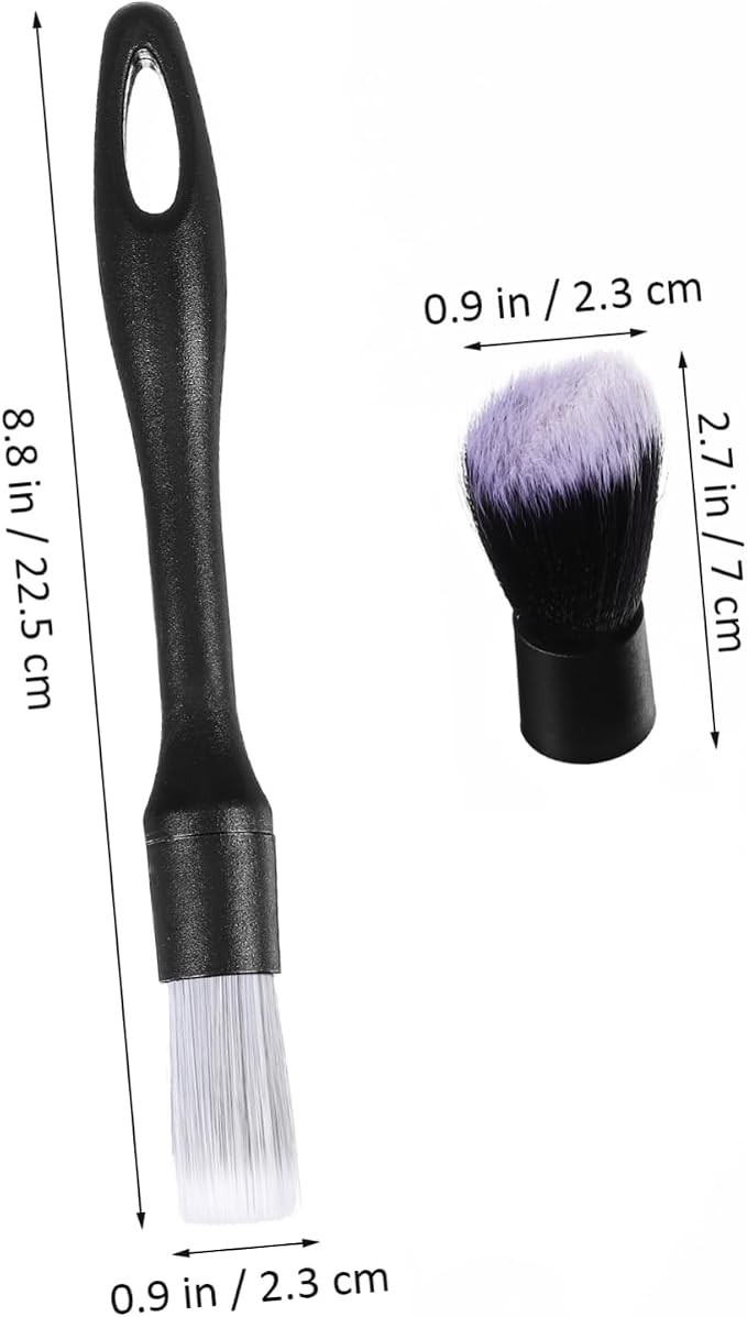 Gatuida 1 Set auto Detailing Beauty Products Crevice Brush car wash Tools Motorcycle Detailing kit car wash Brush Replace car Alloy Wheel Detail Brush Lotus Cleaning Supplies, 22.50X2.40X2.30CM