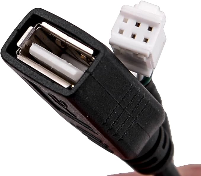 beler Universal 4Pin & 6Pin Connector USB Extension Cable Adapter for Android Car Radio Stereo