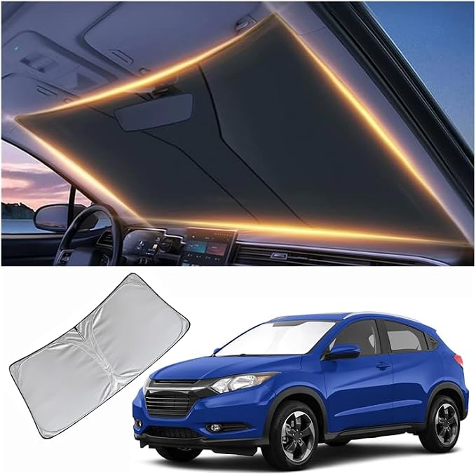 Windshield Sun Shade for Honda HR-V Front Window Shades Cover for 2010-2025 HRV Windshield Sun Visor Protector Car Accessories