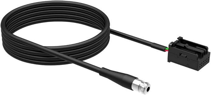 3.5mm AUX Cable Compatible with BMW E85 Z4 E39 E53 X3 X5 Mini Cooper, in-Car Female Audio Adapter Extension Cord, Plug and Play Car Stereo Input