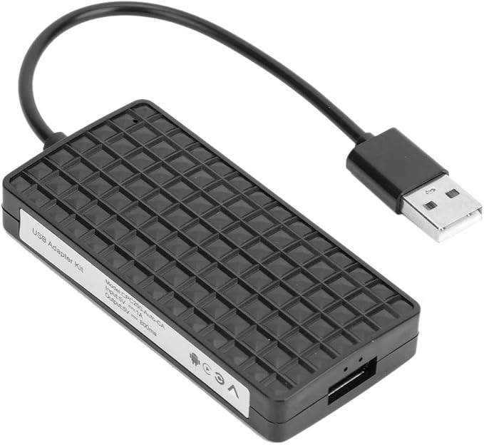 USB Dongle Adapter Carplay Mobile Phone Navigation to Car Screen for Android for iOS (Black)