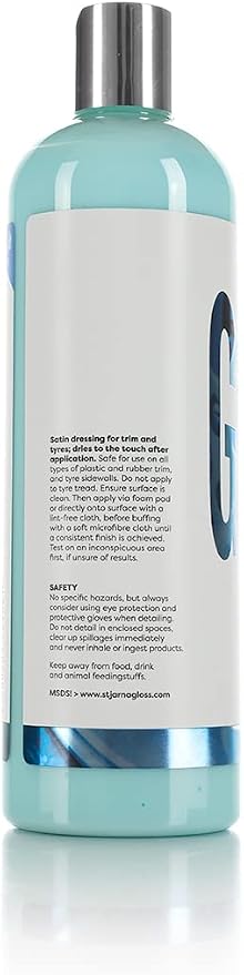Stjarnagloss - Gummi Trim & Tyre Dressing - Cream Treatment Leaves a Satin Finish, Revive Tire Color, Won't Streak (500 milliliters)