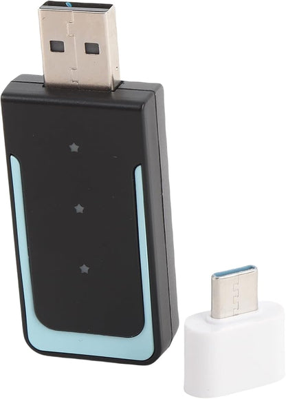 2 in 1 Wireless CarPlay Adapter, Wired to Wireless Converter for CarPlay and Android Auto, Bluetooth 5.0 WiFi Plug and Play Car Dongle CP508A (CP508A)