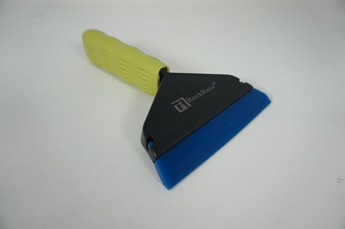 RockRose Comfort Glide Window Wiper Squeegee Effortless Cleaning & Film Installation with Soft TPE Handle for Secure Grip on All Glass Surfaces 2pcs
