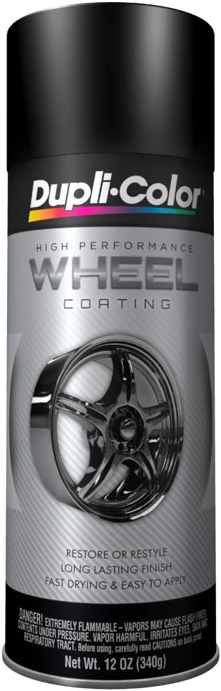 Dupli-Color HWP104 High Performance Wheel Paint - Black - 12 oz Aerosol Can