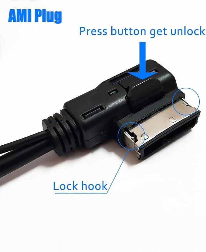 Bluetooth Adapter Compatible with A3 A4 A5 A6 A7 A8 S3 S4 Q3 Q5 Q7 TT TTS Car Apple Android Phone Music AMI Interface Wireless Cable Devices
