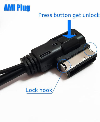 Bluetooth Adapter Compatible with A3 A4 A5 A6 A7 A8 S3 S4 Q3 Q5 Q7 TT TTS Car Apple Android Phone Music AMI Interface Wireless Cable Devices