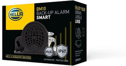 Hella Backup Alarm BX 110 DB 9V/48V with Ground Plate 009148161