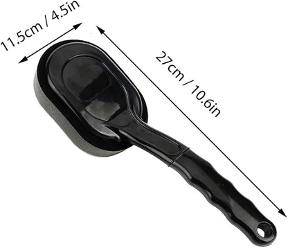 Cabilock Replaceable Handle Tire Shine Brush 4-Piece Tire Dressing Applicator Set for Car Detailing Foam Sponge Wheel Brush