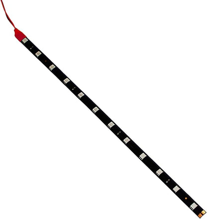 DC 12V Waterproof 1Ft 12 LED Strip Underbody Light with 6 inches Wires for Motor (Red,Pack of 6)