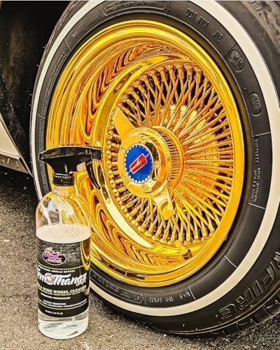 Them Thangz TT-1 Street Juice Products Chrome & Wire Wheel Cleaner Safe for Chrome, Gold, & Powdercoated Wheels Perfect for Cars, Trucks, & Motorcycles - 128 fl oz