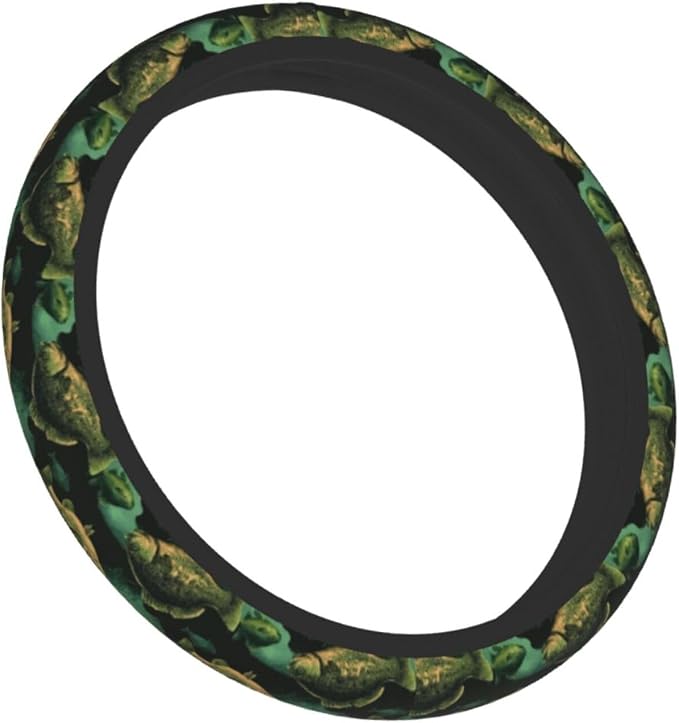 Fish Steering Wheel Covers Non Slip Neoprene Universal 15 Inch Steering Wheel Protector Car Cover for Men Women